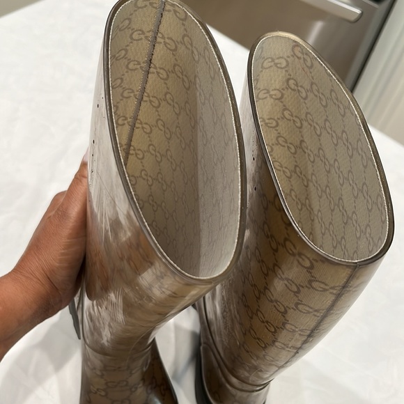 Gucci Rubber Mid-Calf Rain Boots - Picture 7 of 7